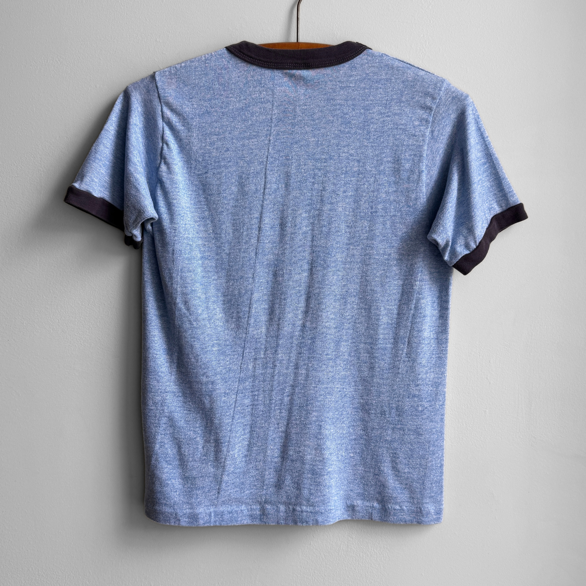 1980s Love A Nurse Blue Ringer Tee