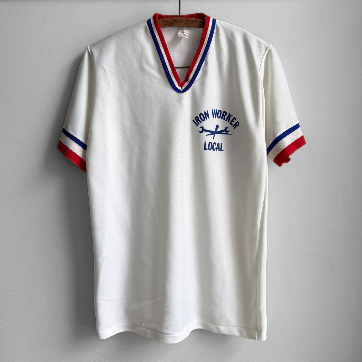 1970s Local Iron Workers White Jersey