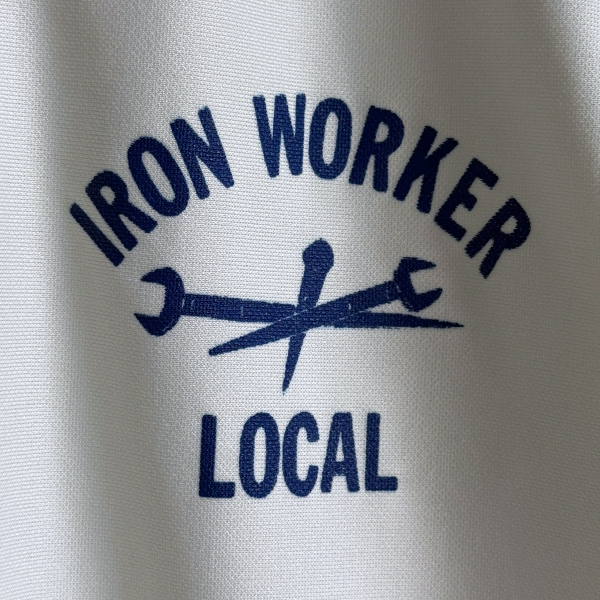 1970s Local Iron Workers White Jersey
