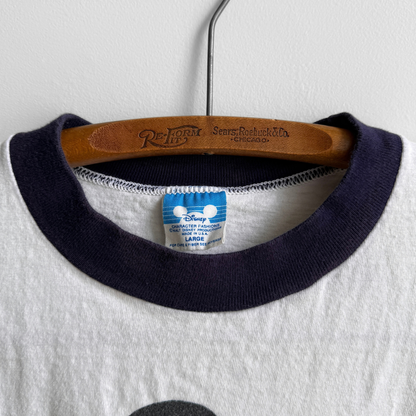 1980s Mickey Mouse White Ringer Tee