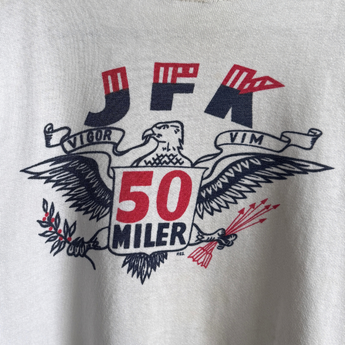 1960s JFK 50 Miler White Sweatshirt