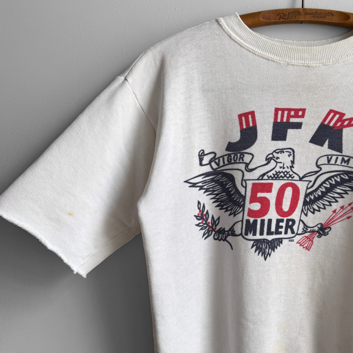 1960s JFK 50 Miler White Sweatshirt