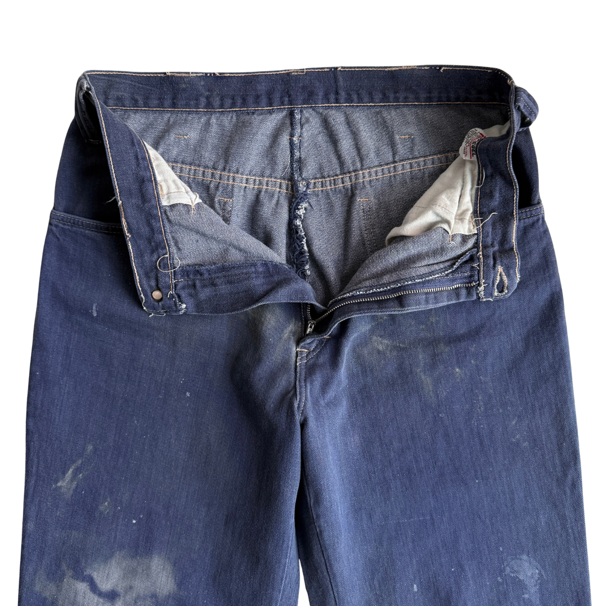 1970s Dark Blue Bootcut Denim Jeans