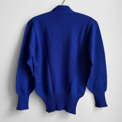 1960s Royal Blue V-Neck Sweater