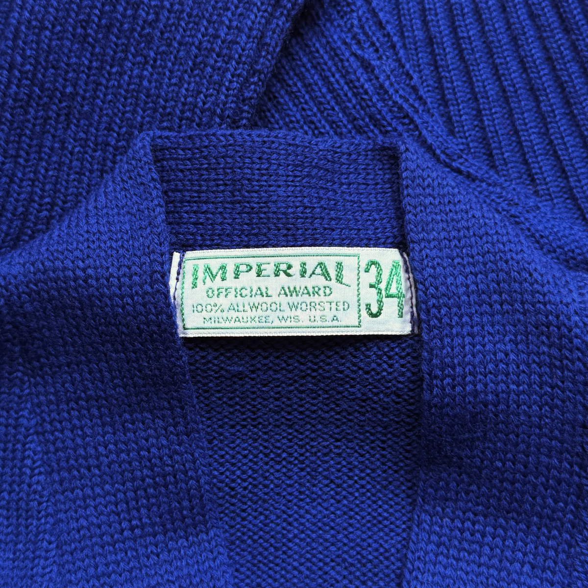 1960s Royal Blue V-Neck Sweater