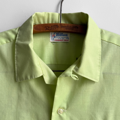 1960s The Times Newspaper Green Bowling Shirt