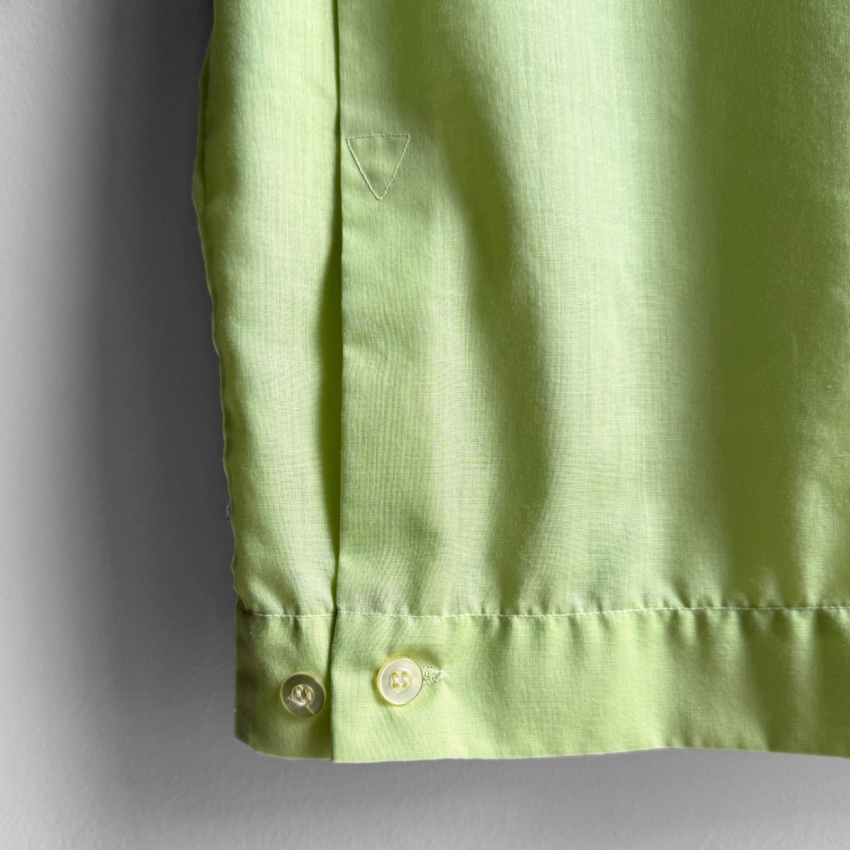 1960s The Times Newspaper Green Bowling Shirt