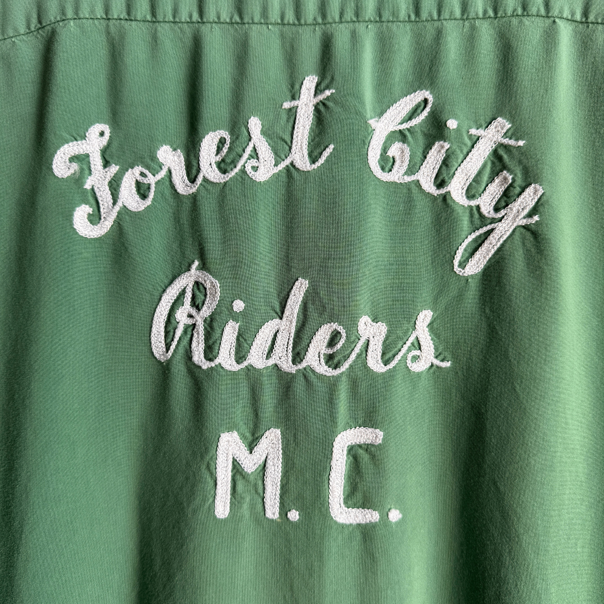 1960s Forest City Riders Motorcycle Club Bowling Shirt