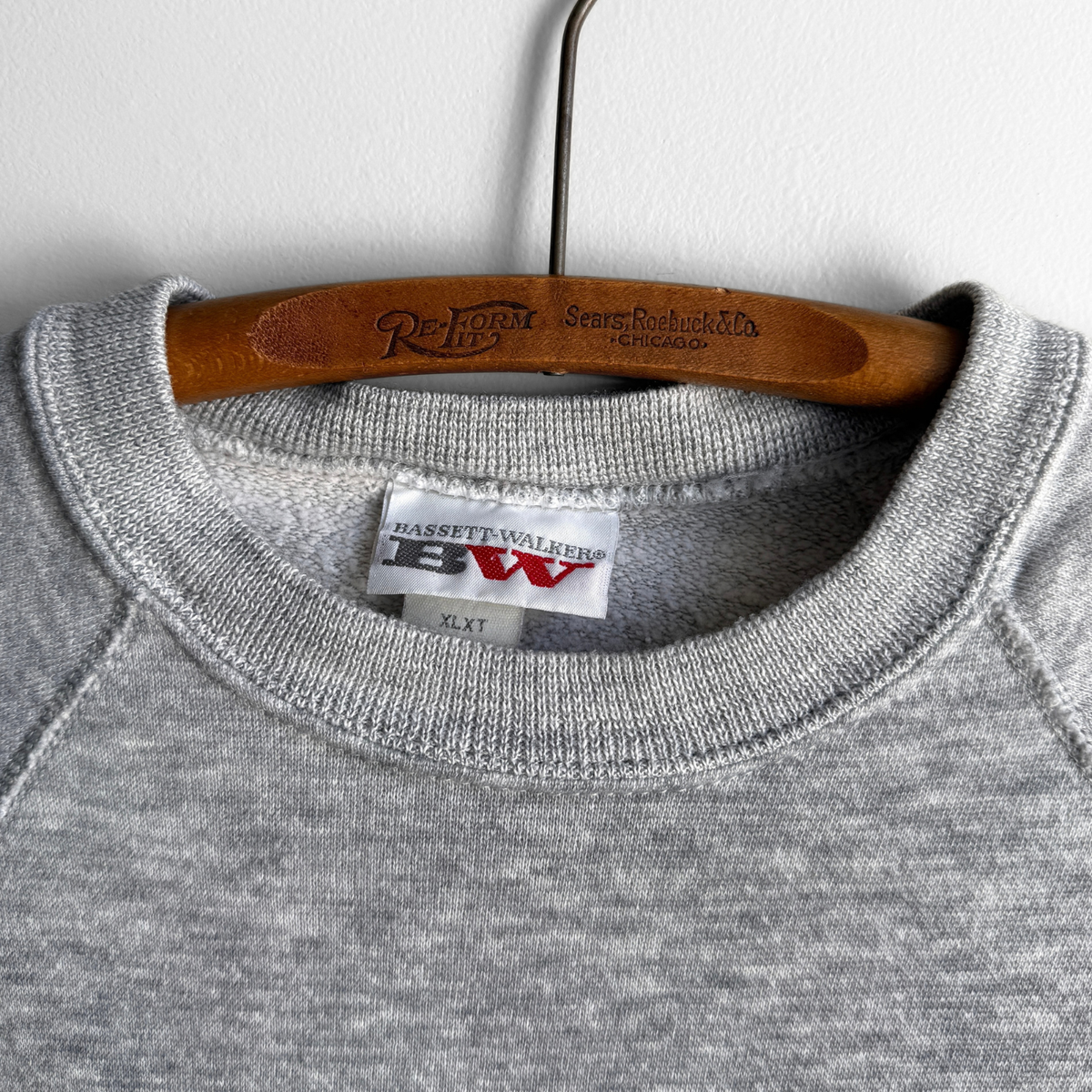 1980s Grey Raglan Sweatshirt