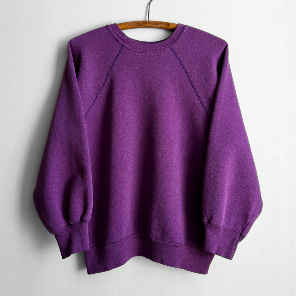 1980s Purple Raglan Sweatshirt