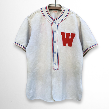 1940s Minor League 'W' Baseball Uniform Set