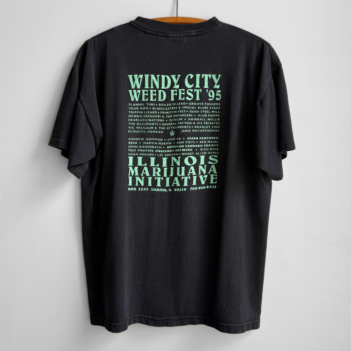 1995 Remedy of the People Windy City Weed Fest Tee