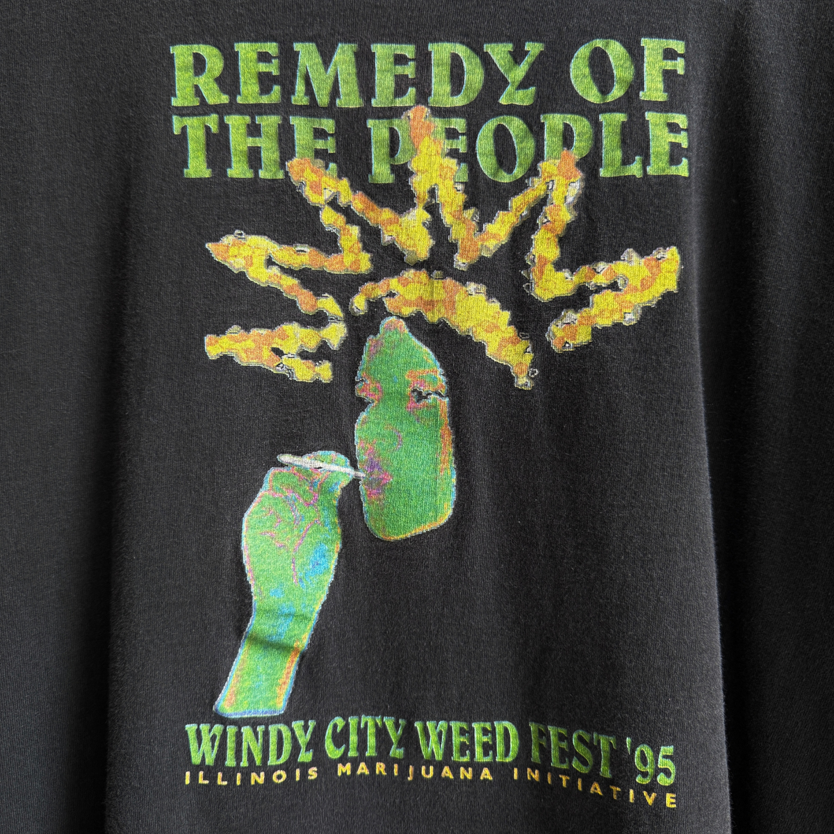 1995 Remedy of the People Windy City Weed Fest Tee