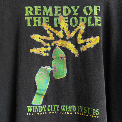1995 Remedy of the People Windy City Weed Fest Tee