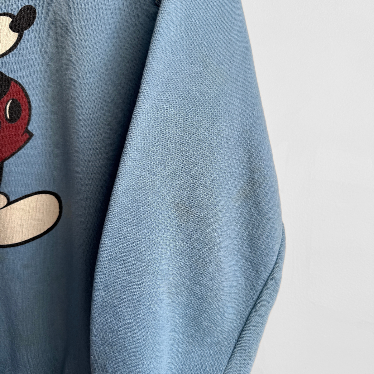 1970s Mickey Mouse Blue Raglan Sweatshirt