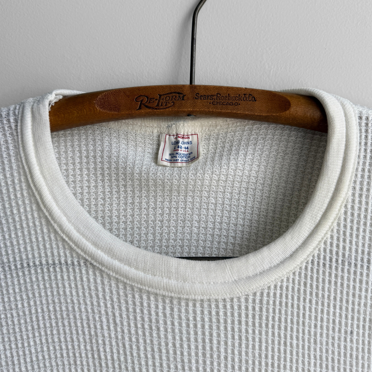 1980s Waffle Knit Thermal Long Sleeve