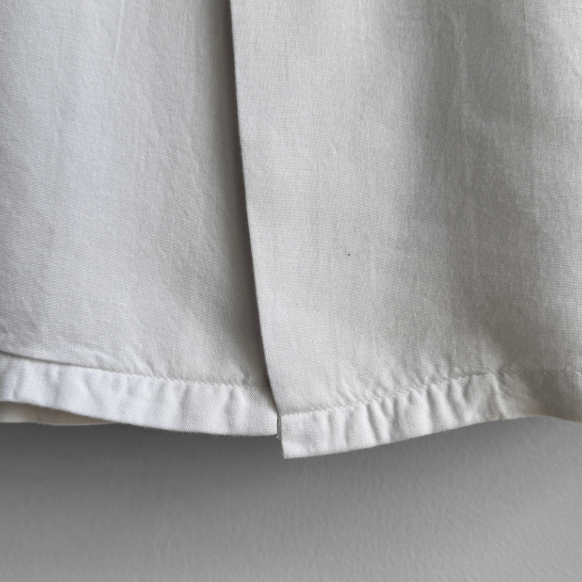 1960s White Embroidered Rayon Sport Shirt