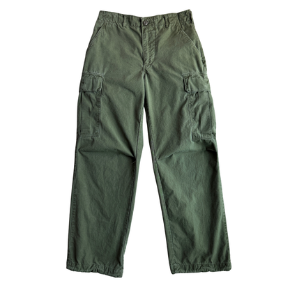 1960s U.S. Army OG 107 Ripstop Tropical Combat Pants (29)