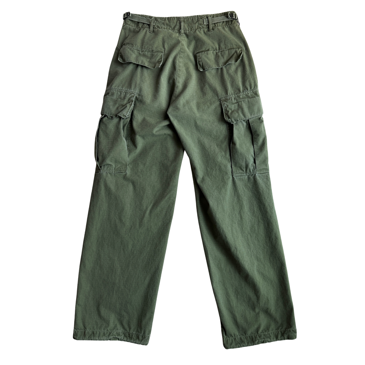 1960s U.S. Army OG 107 Ripstop Tropical Combat Pants (29)