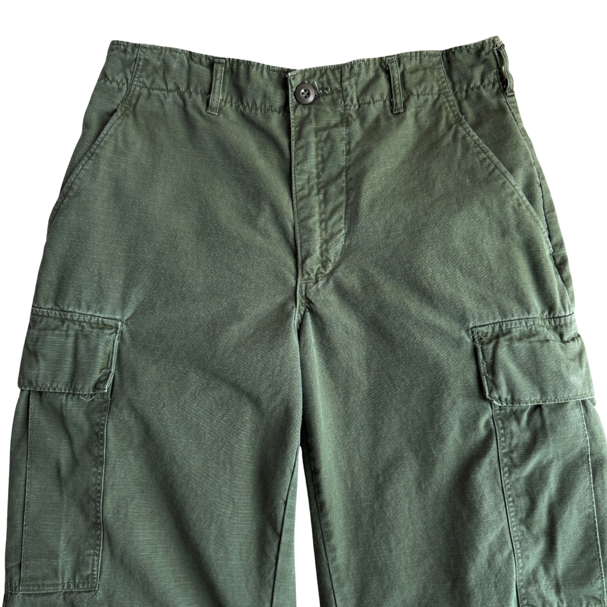 1960s U.S. Army OG 107 Ripstop Tropical Combat Pants (29)