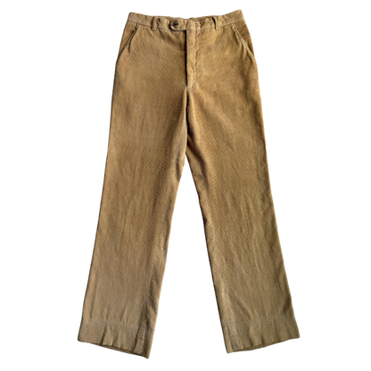 1960s Tan Corduroy Dress Pants (29)