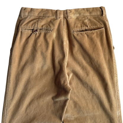 1960s Tan Corduroy Dress Pants (29)