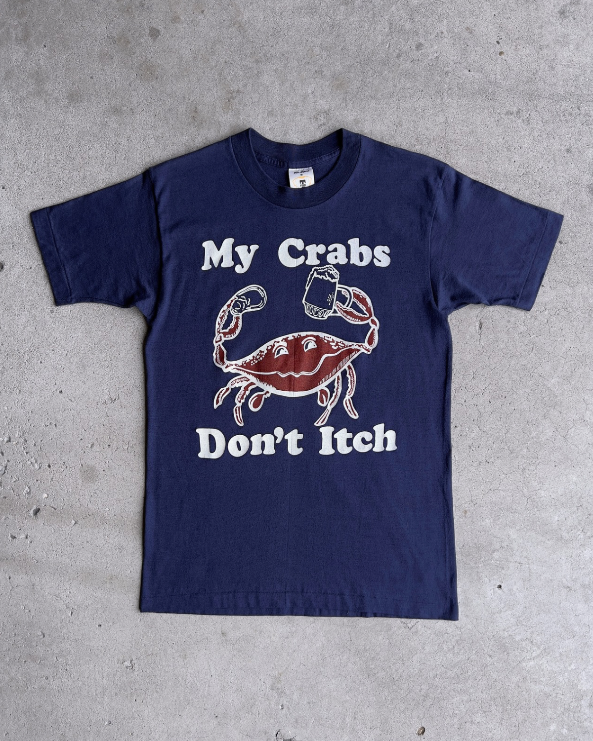 Vintage 1980s My Crabs Don't Itch Old Shuckers Texas Tee  - Shop ThreadCount Vintage Co.