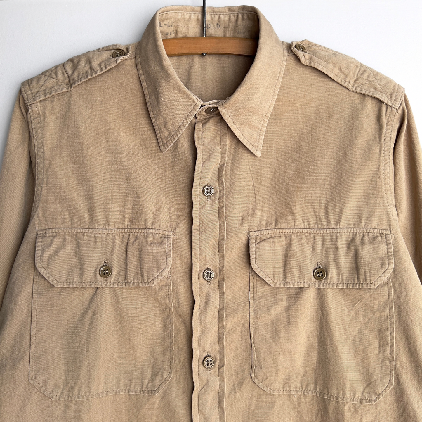 Vintage 1960s U.S. Air Force Uniform Cotton Twill Shirt  - Shop ThreadCount Vintage Co.