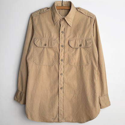 1960s U.S. Air Force Uniform Cotton Twill Shirt  - Shop ThreadCount Vintage Co.