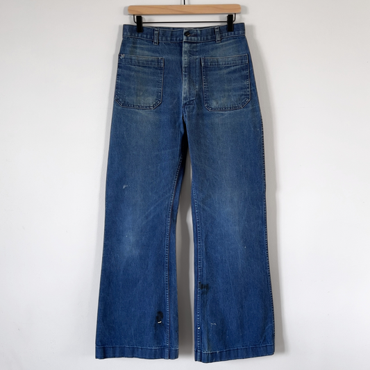 Vintage 1990s U.S. Navy Type II Utility Blue Denim Pants  - Shop ThreadCount Vintage Co.