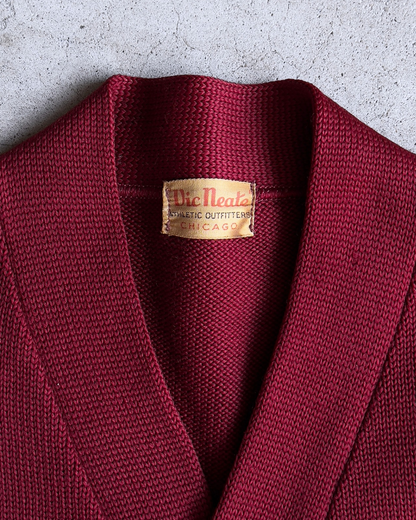 1940s K.V.C. Football Champions Letterman Cardigan  - Shop ThreadCount Vintage Co.