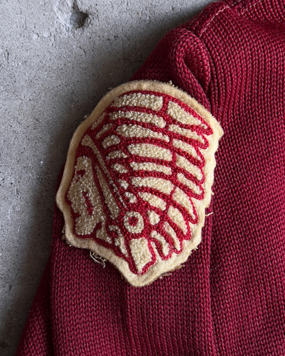 1940s K.V.C. Football Champions Letterman Cardigan  - Shop ThreadCount Vintage Co.