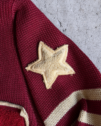 1940s K.V.C. Football Champions Letterman Cardigan  - Shop ThreadCount Vintage Co.