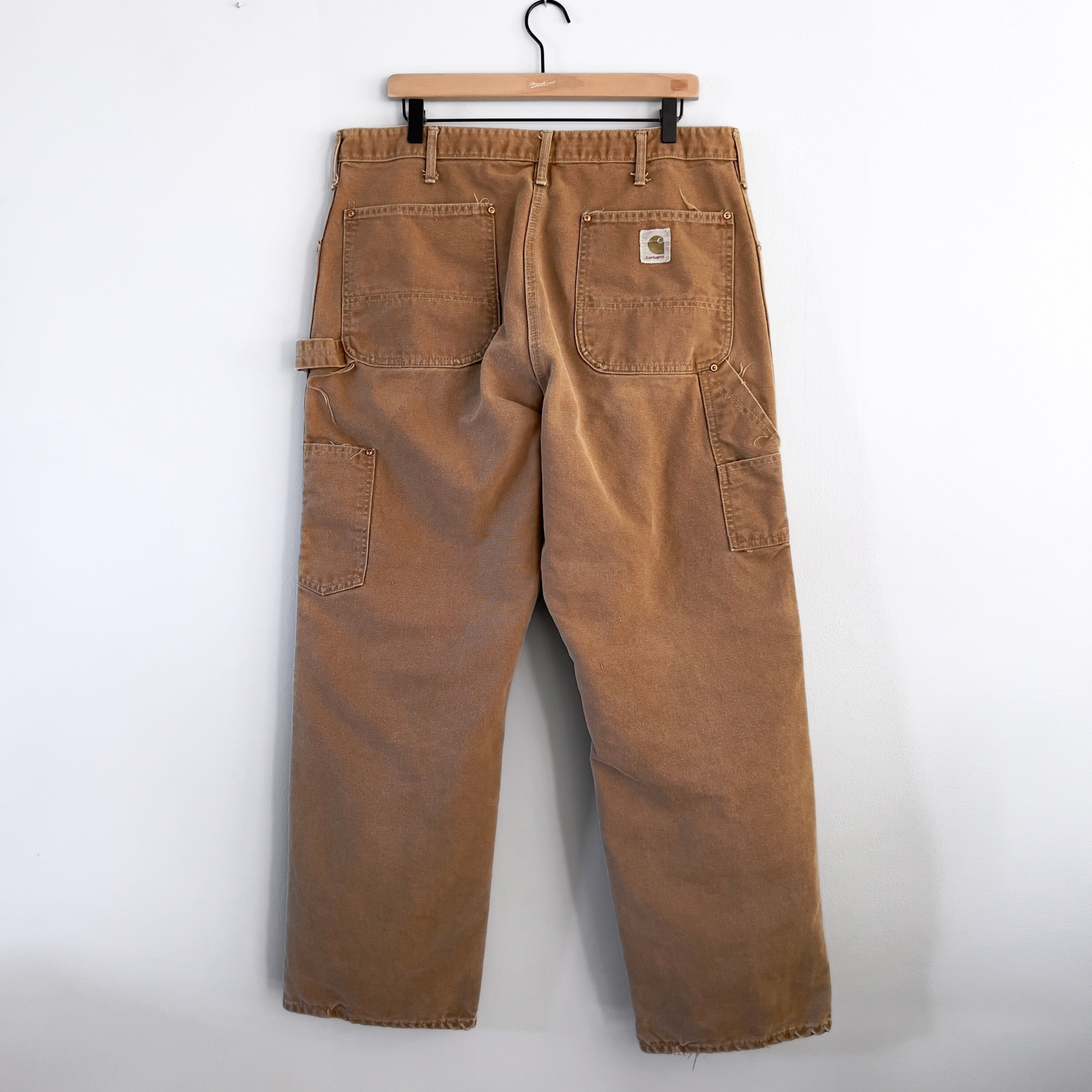 Vintage 1970s Carhartt Double Knee Khaki Canvas Work Pants  - Shop ThreadCount Vintage Co.