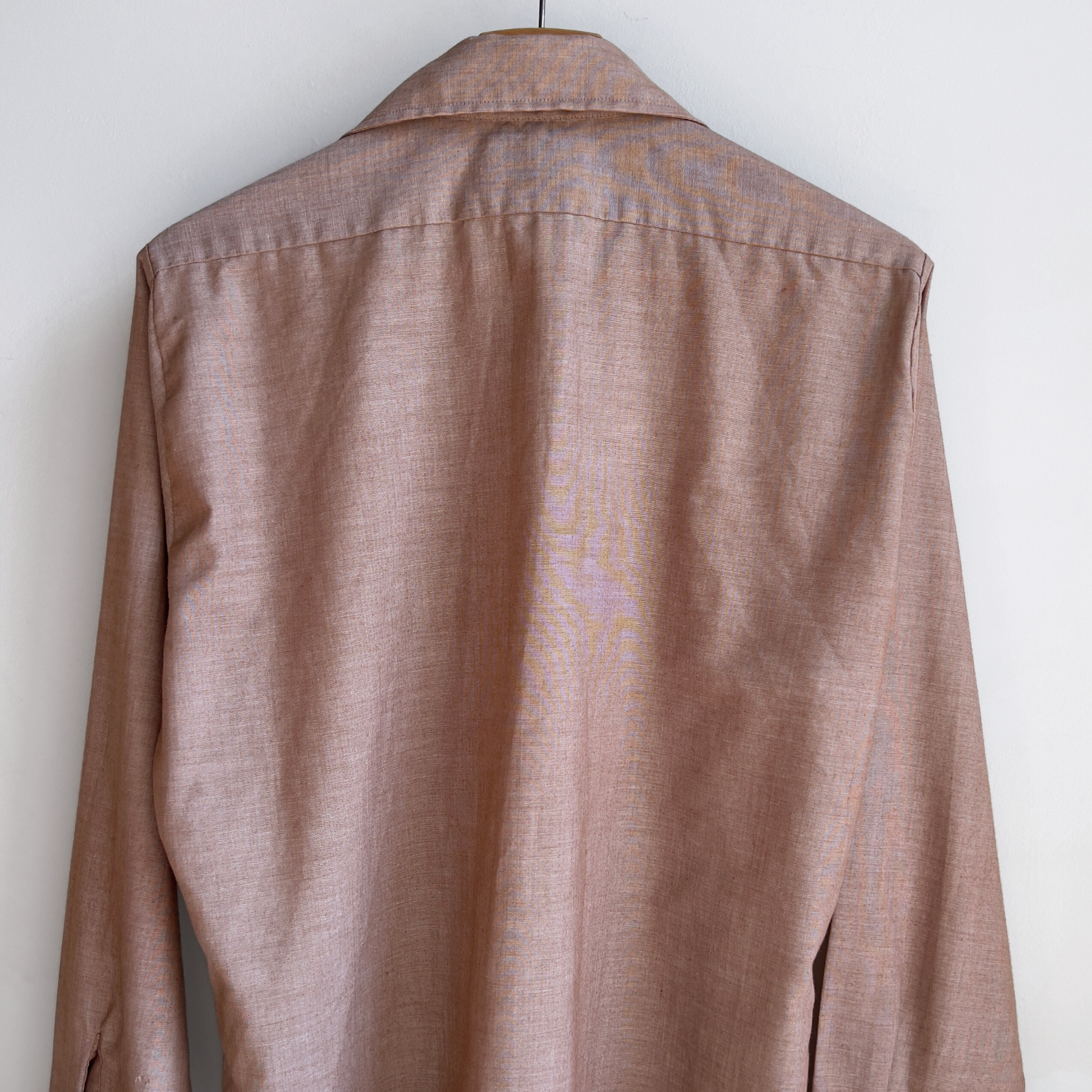 Vintage 1970s Sandy Brown Permanent Press Button Up Shirt  - Shop ThreadCount Vintage Co.