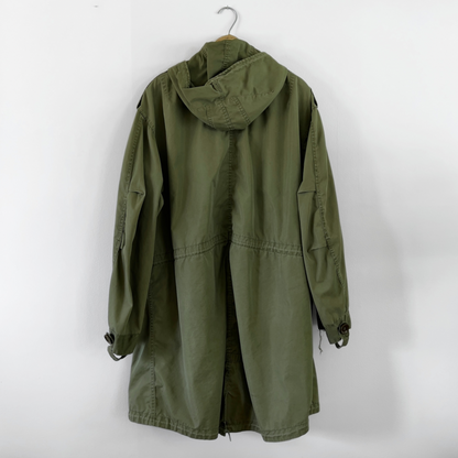 1950s U.S. Army M-1951 Hooded Fishtail Parka Shell Jacket  - Shop ThreadCount Vintage Co.