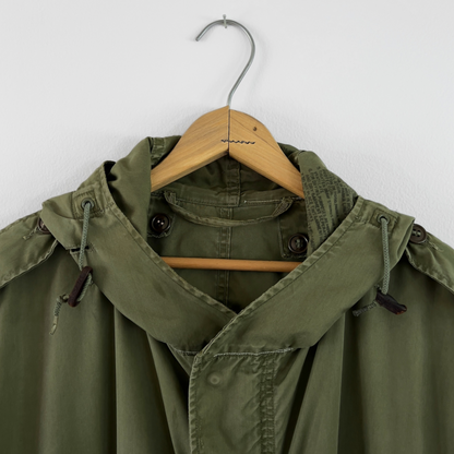 1950s U.S. Army M-1951 Hooded Fishtail Parka Shell Jacket  - Shop ThreadCount Vintage Co.