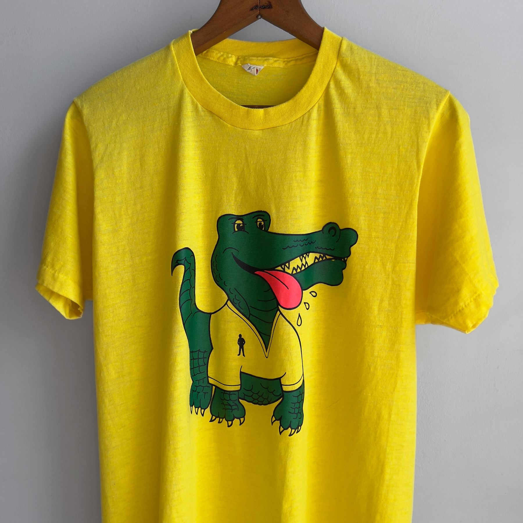 Vintage 1980s Lacoste Crocodile Human Parody Tee  - Shop ThreadCount Vintage Co.