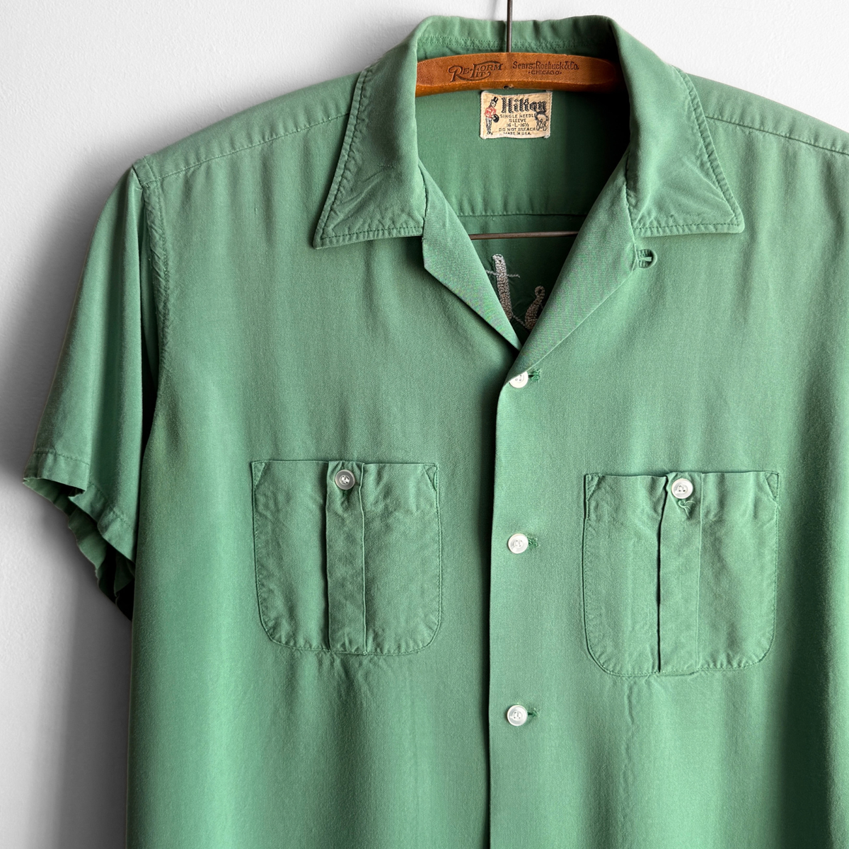 1960s Forest City Riders Motorcycle Club Bowling Shirt