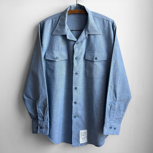 1980s U.S. Navy Chambray Utility Shirt