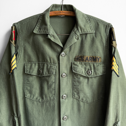 1970s U.S. Army OG 107 Fatigue Shirt