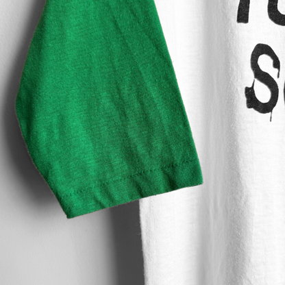1980s Die Yuppie Scum Raglan Tee
