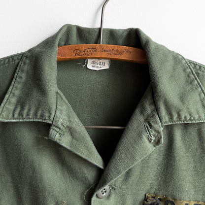 1970s U.S. Army OG 107 Fatigue Shirt