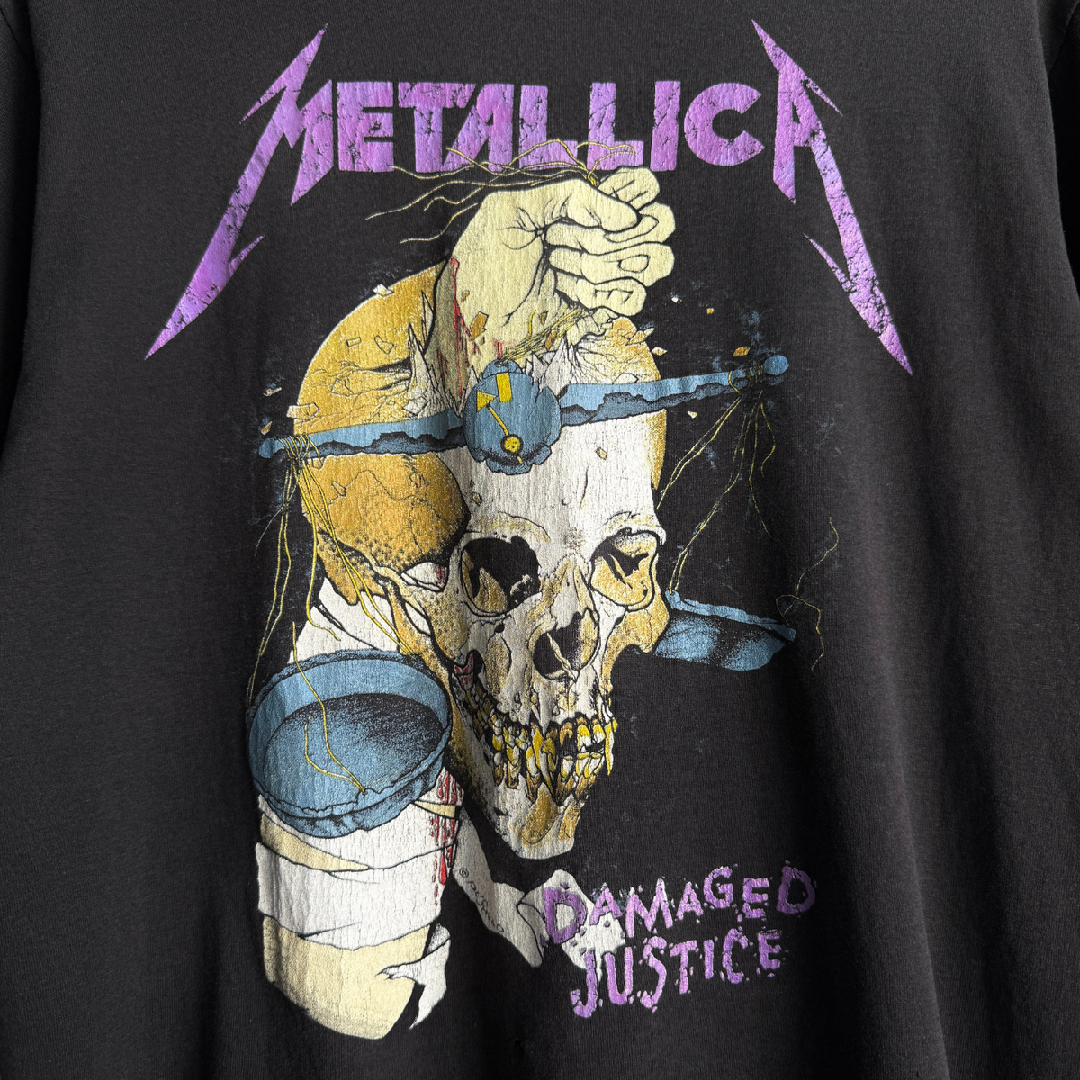 1988 Metallica Damaged Justice Summer Tour Tee