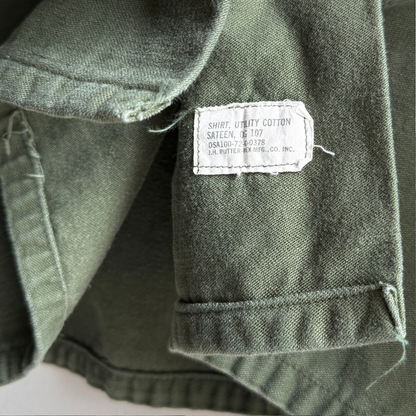 1970s U.S. Army OG 107 Fatigue Shirt