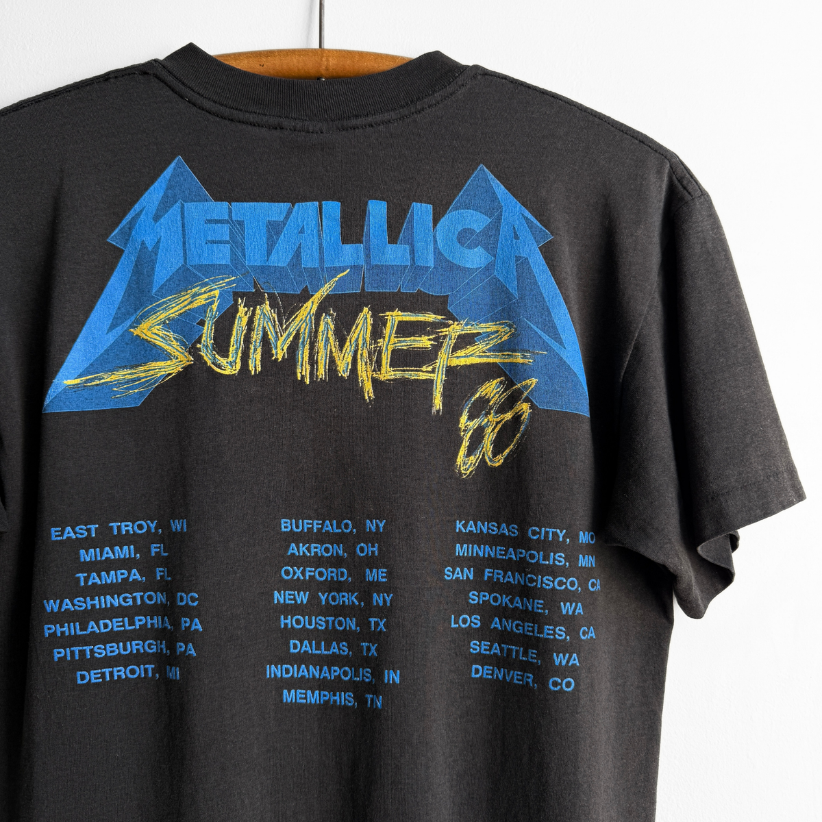 1988 Metallica Damaged Justice Summer Tour Tee
