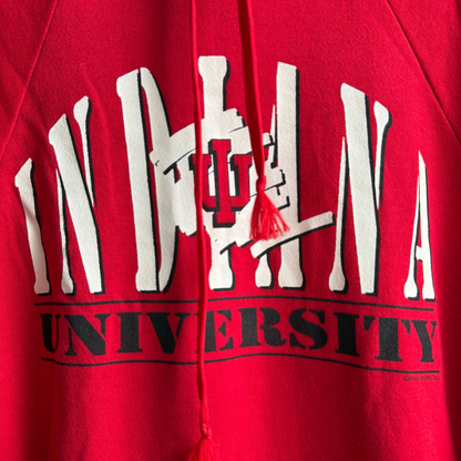 1980s Indiana University Red Hoodie