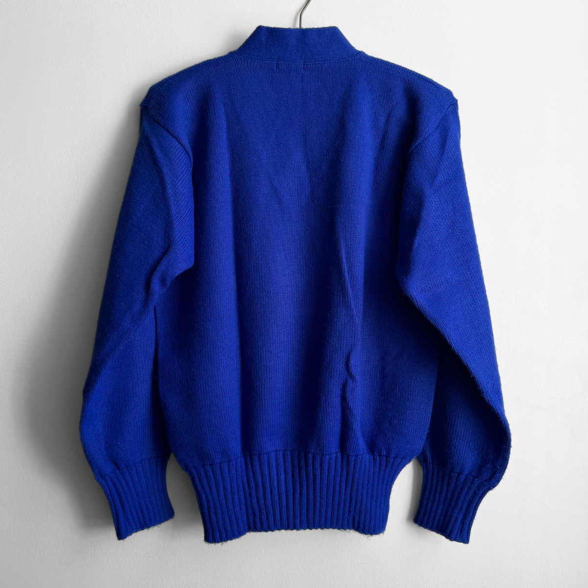 1960s Royal Blue V-Neck Letterman Sweater