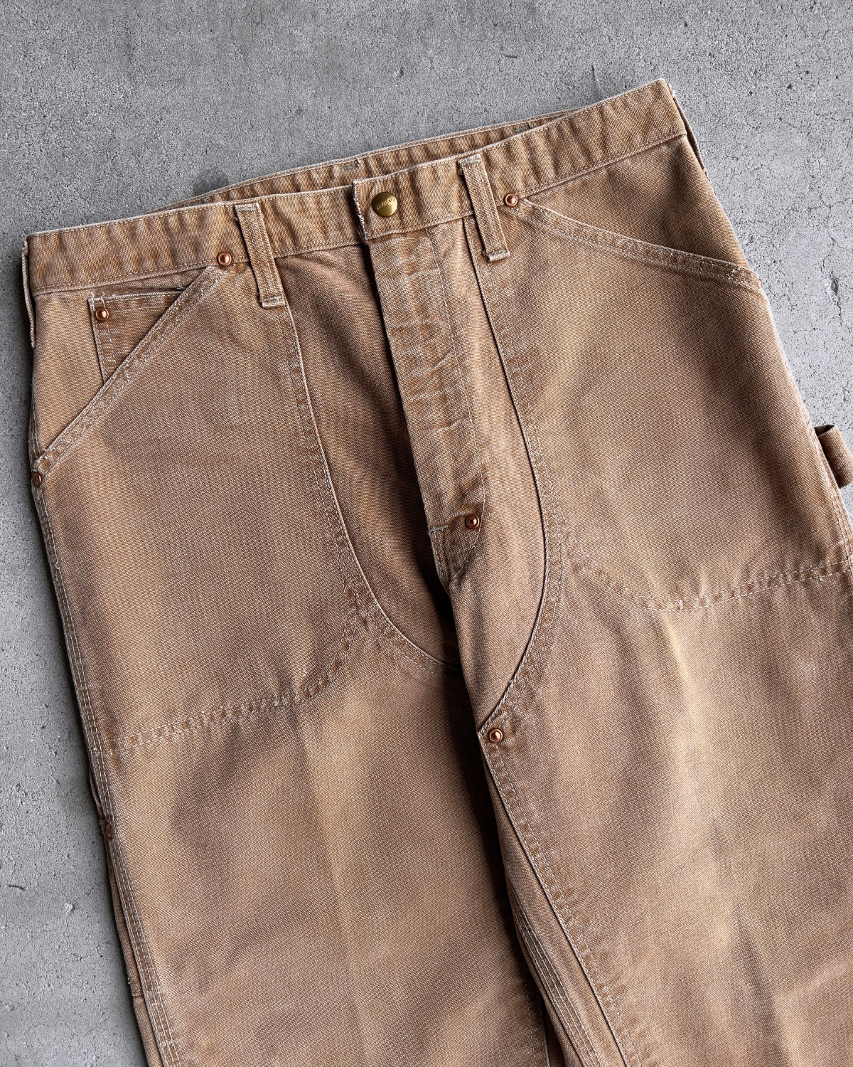 Vintage 1970s Carhartt Double-Knee Khaki Work Pants  - Shop ThreadCount Vintage Co.