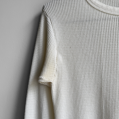 1980s Waffle Knit Thermal Long Sleeve